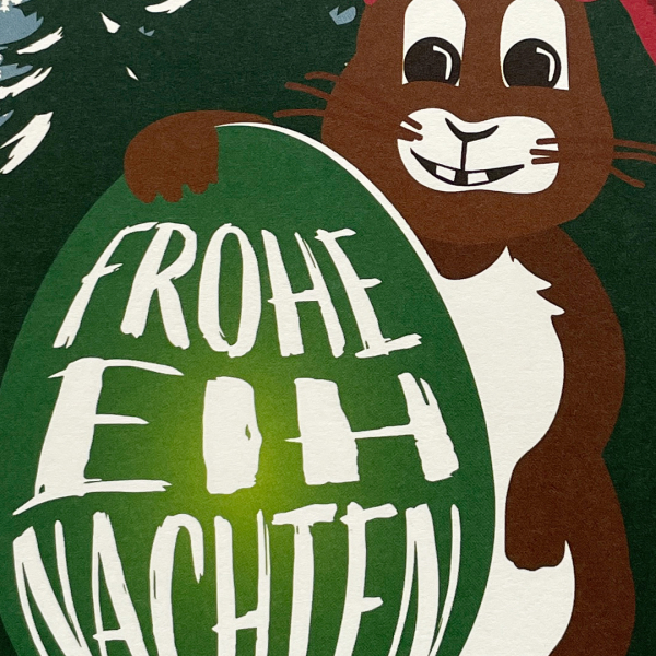 Preview: päfjes - Hase wünscht Euch Frohe Eihnachten - Postkarte A6