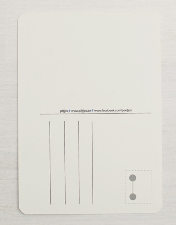 Komm, einer geht noch - Postkarte