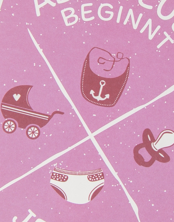 päfjes - Das Abenteuer beginnt Girl - Postkarte - Rosa