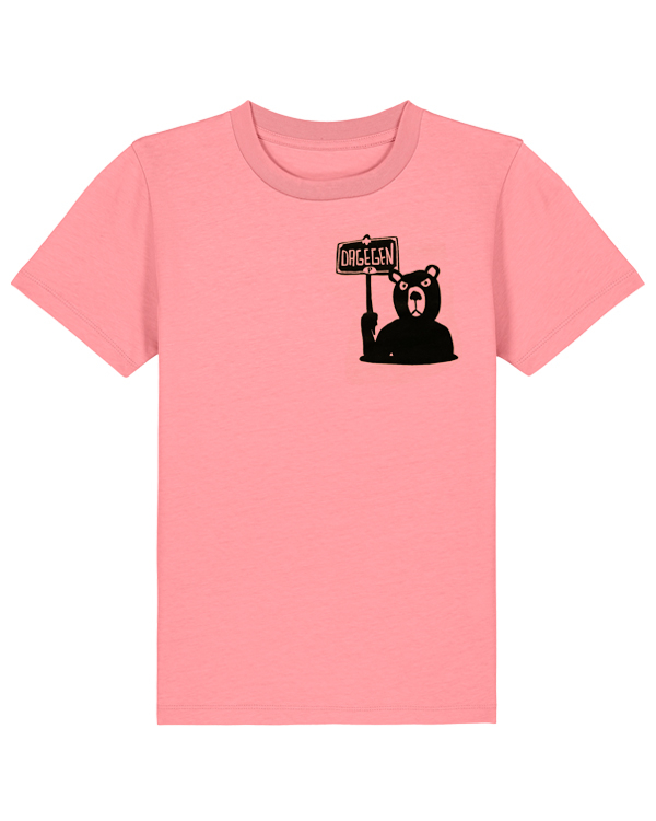 Preview: päfjes - Der Bär ist DAGEGEN! Du auch?  - Fair Wear Kinder T-Shirt Bio