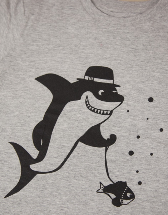 päfjes - El Sharko & Brummel Boris - Fair Wear T-Shirt - Heather Gray
