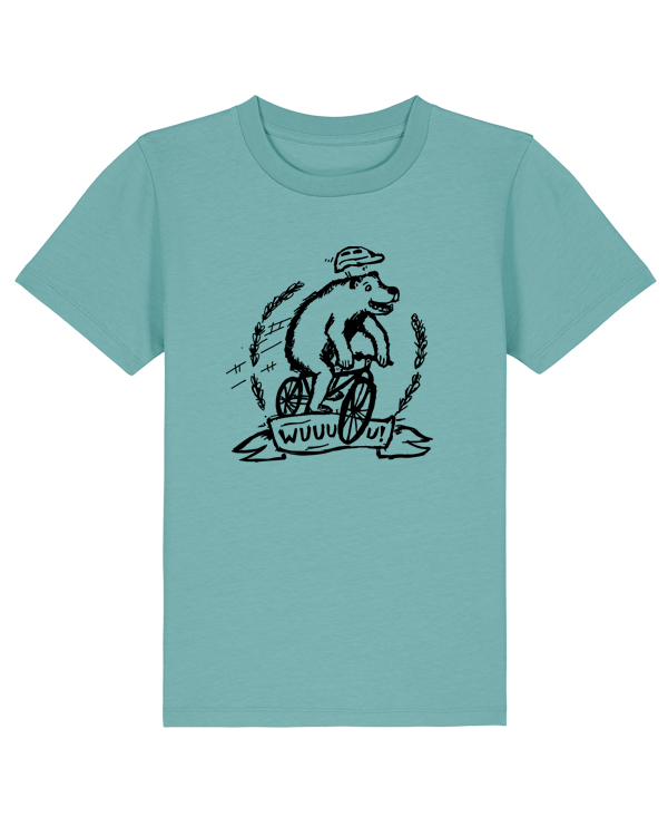 Preview: Bär, Radfaheren, Fahrrad, Mtb, Gravel, Rakete, Radtour, päfjes, Männer T-Shirt, Fair trade, Organic Cotton, Fair, Bio,