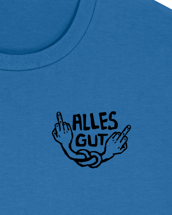 päfjes - "Alles Gut" mit Stinkefinger / Spruch  - Fair Wear Männer Bio T-Shirt