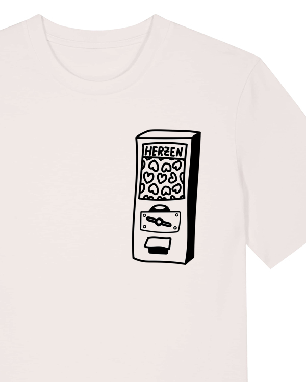 päfjes - Der Herzen Automat - Kaugummiautomat - Fair Wear Unisex Bio T-Shirt