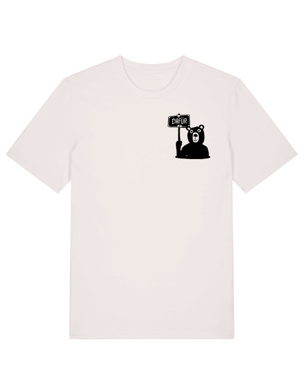 Preview: päfjes - Der Bär ist DAFÜR! Du auch?  - Fair Wear Männer Unisex Bio T-Shirt Siebdruck