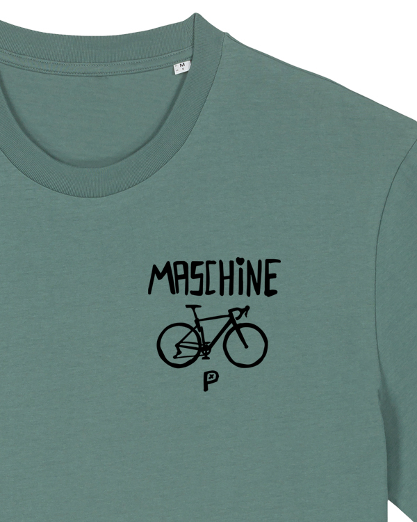 Preview: päfjes - Gravel päfjes - Gravel Fahrrad - Die Maschine - Brustmotiv - Fair Wear Bio Unisex T-Shirt - Die Maschine Waschbär - Fair Wear Unisex T-Shirt