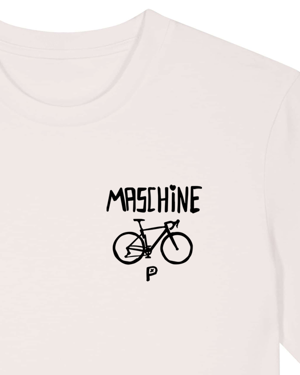 päfjes - Gravel Fahrrad - Die Maschine - Brustmotiv - Fair Wear Bio Unisex T-Shirt