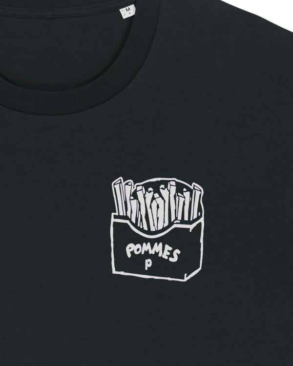 Preview: päfjes - Einfach nur Pommes / Pommes Frittes  - Fair Wear Unisex Männer Bio T-Shirt