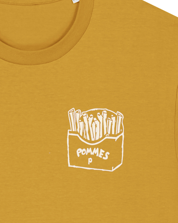 Preview: päfjes - Einfach nur Pommes / Pommes Frittes  - Fair Wear Unisex Männer Bio T-Shirt