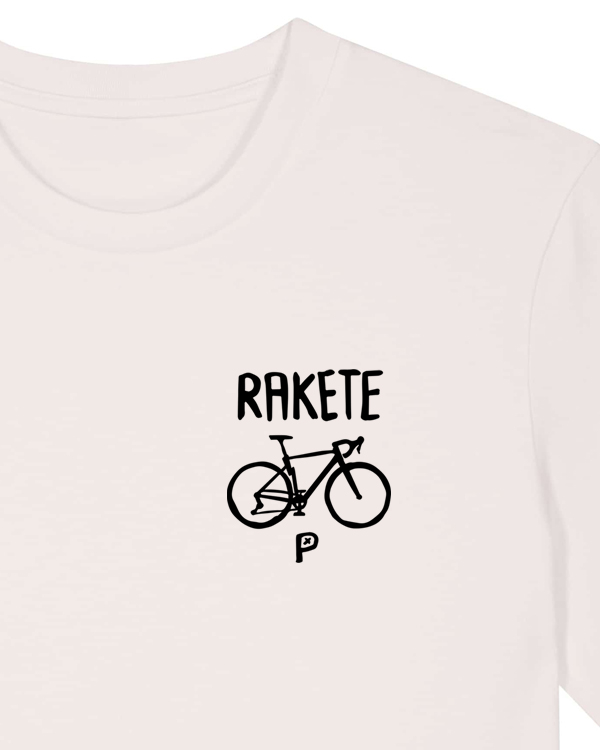 päfjes - Gravel Fahrrad - Die Rakete Brustmotiv - Fair Wear Unisex Bio T-Shirt
