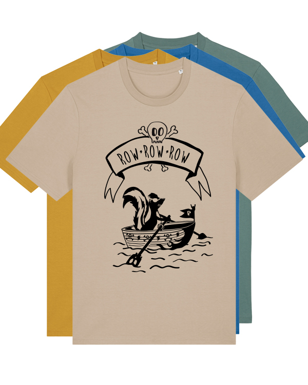 Piraten T-Shirt mit Stinktier | Fair Wear Unisex Männer Bio T-Shirt | päfjes