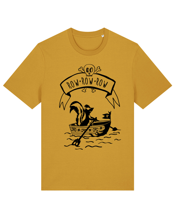 Preview: Piraten T-Shirt mit Stinktier | Fair Wear Unisex Männer Bio T-Shirt | päfjes