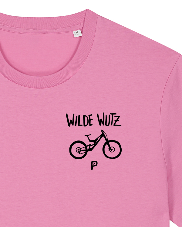 päfjes - Fully MTB Fahrrad - Die Wilde Wutz Brustdruck - Fair Wear Unisex T-Shirt