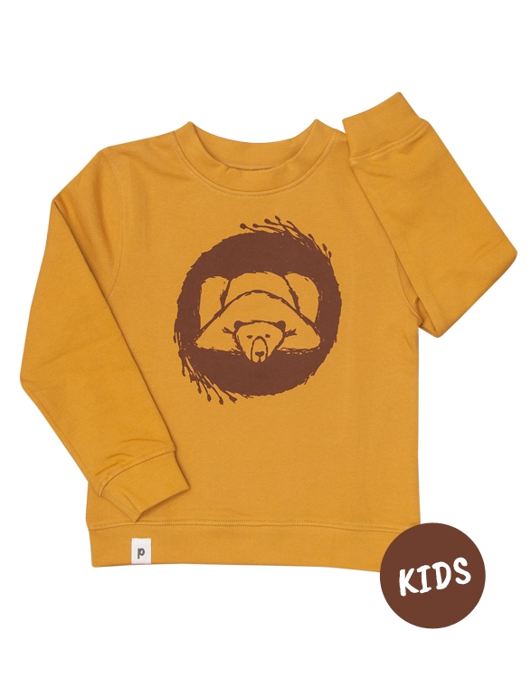 päfjes - Karlo Superhelden Kater - Kinder Bio Sweater - Organic Cotton - Gelb