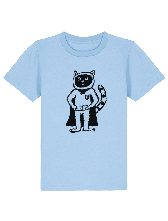 päfjes - Karlo Power Kater / Katze - Fair Wear Kinder Bio T-Shirt