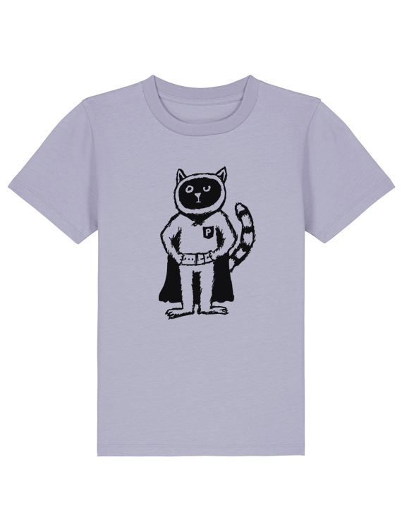 Preview: päfjes - Karlo Power Kater / Katze - Fair Wear Kinder Bio T-Shirt