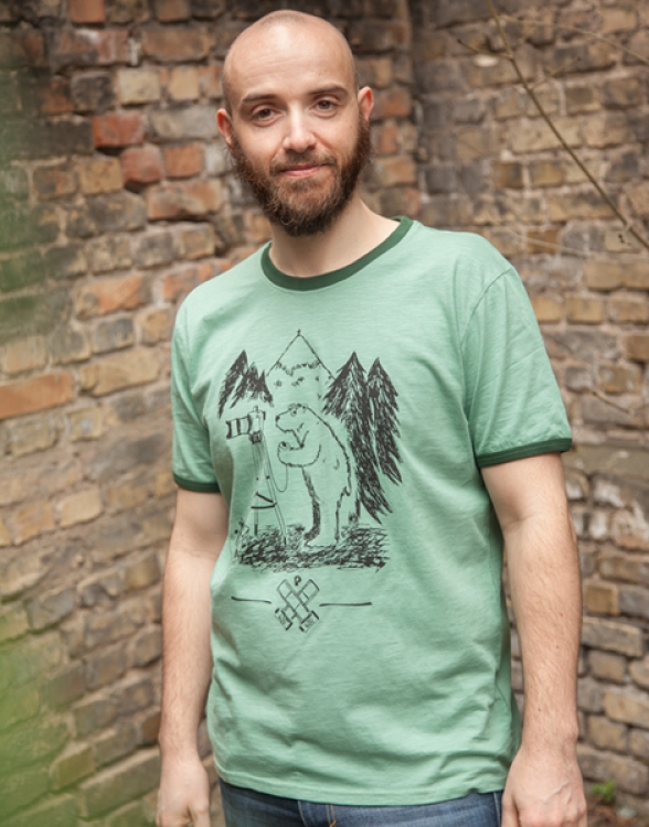Hund Wilson Wuff - päfjes Ringer Unisex T-Shirt - Fair gehandelt aus Baumwolle Slub - Bio