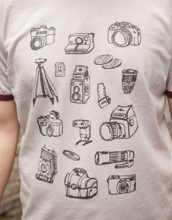 Preview: Hund Wilson Wuff - päfjes Ringer Unisex T-Shirt - Fair gehandelt aus Baumwolle Slub - Bio