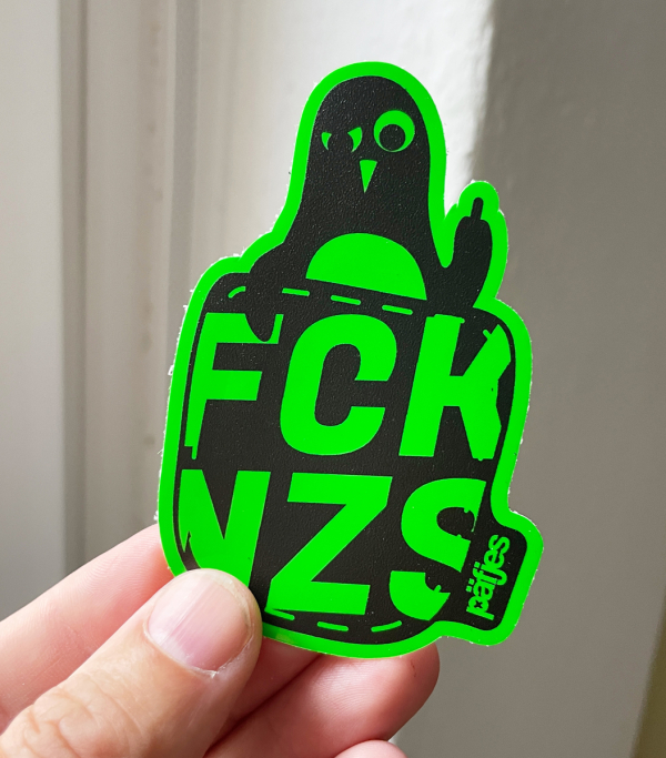 päfjes - Pinguin Paul mag keine Nzs - Neon Sticker