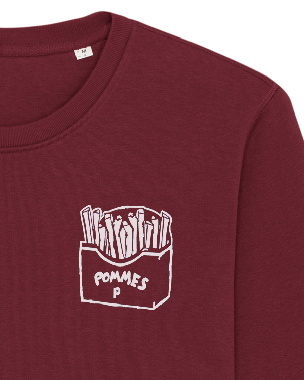 päfjes - Pommes / Honigdachs liebt Pommes Frites - Fair Wear Unisex Sweater - 280