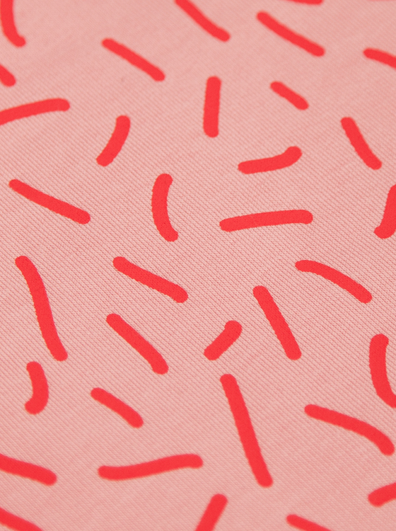 Preview: päfjes - Rote Streusel - Fair Wear Unisex Sweater - Rosa