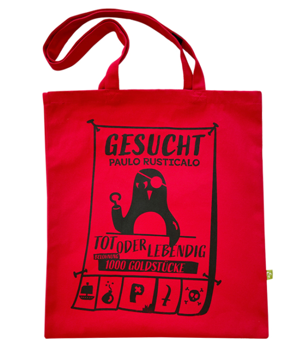 päfjes - Paulo Rusticalo Piraten Pinguin - Feste Baumwolltasche 340