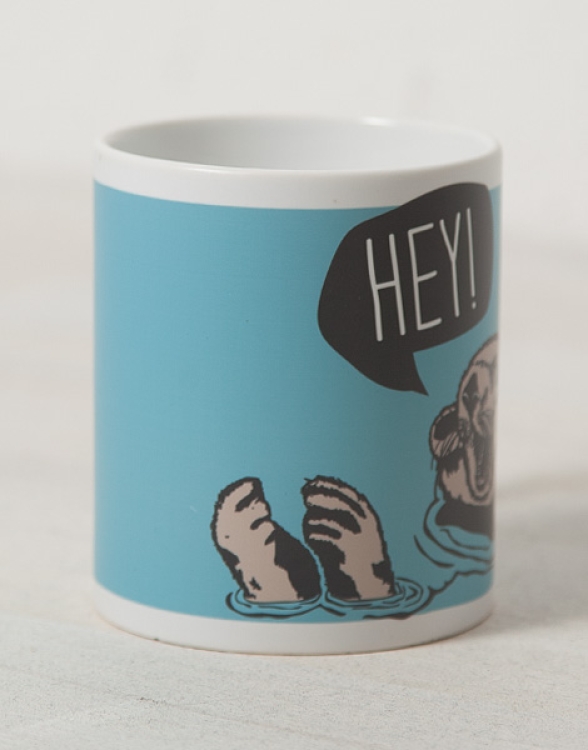 Hey Otter Oskar - Tasse - Blau