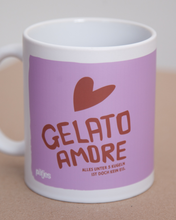 Preview: päfjes - Gelato Amore Krabbe Eiskugeln - Tasse - Rosa