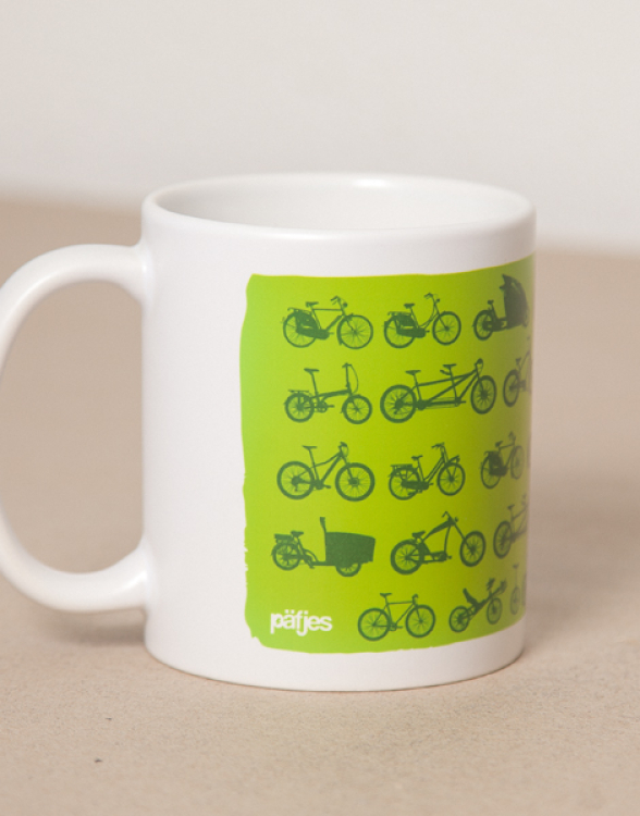 Radfahren ist schön - Tasse - Grün