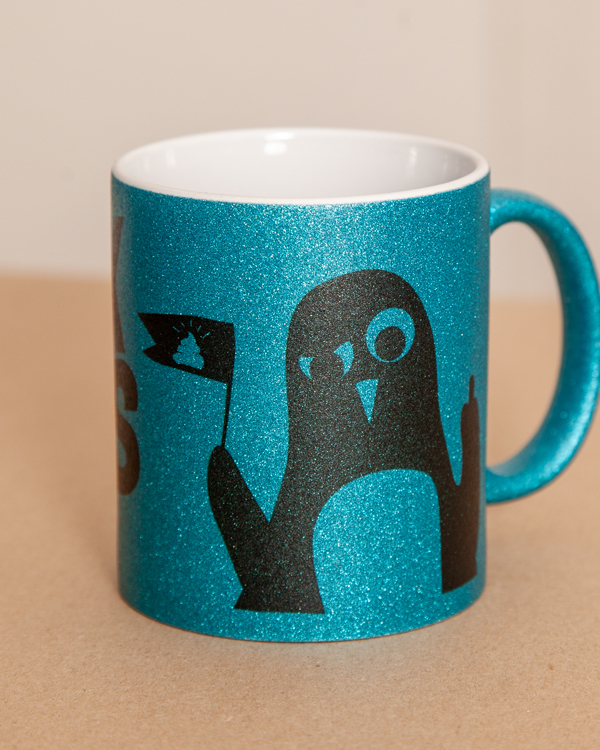 Paul mag keine NZS / Stinkefinger Paule - Glitzer Tasse