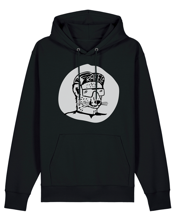 päfjes - Gepard die Rakete / Gravel / Rennrad - Unisex Fair Wear Bio Hoodie - Schwarz