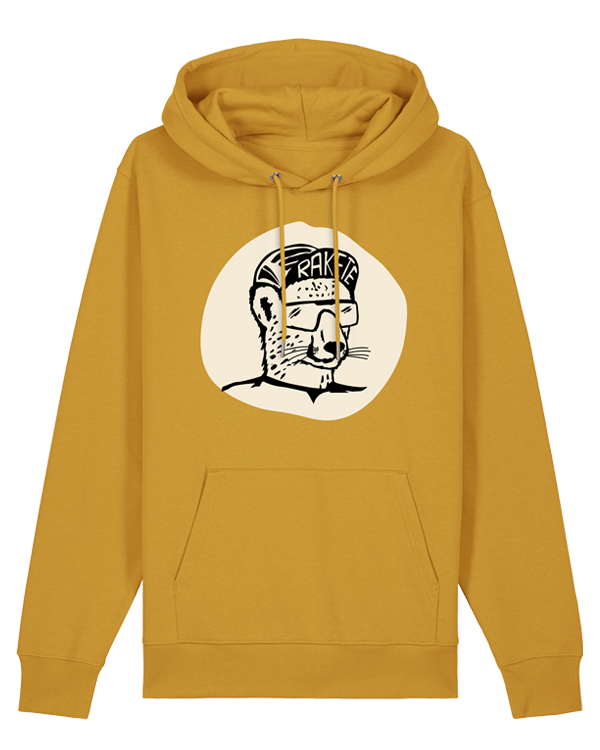 päfjes - Gepard die Rakete / Gravel / Rennrad - Unisex Fair Wear Bio Hoodie - Ochre