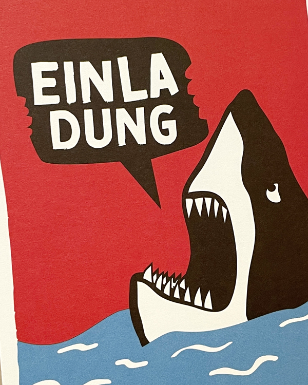 Hai / Einladung / Party - A6 Postkarte