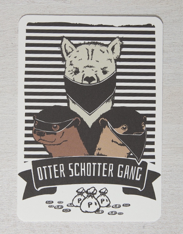 Otter Schotter Gang - Postkarte