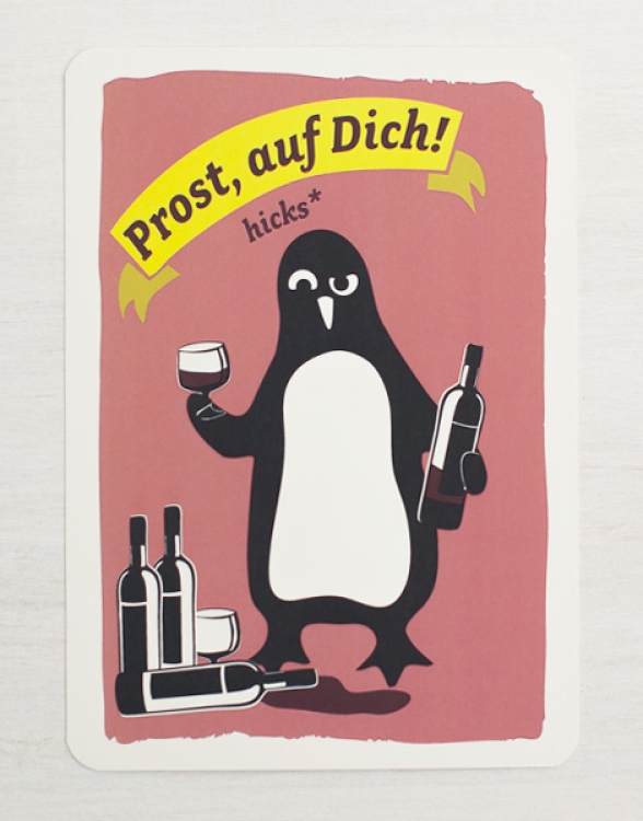 Prost, auf dich - Postkarte
