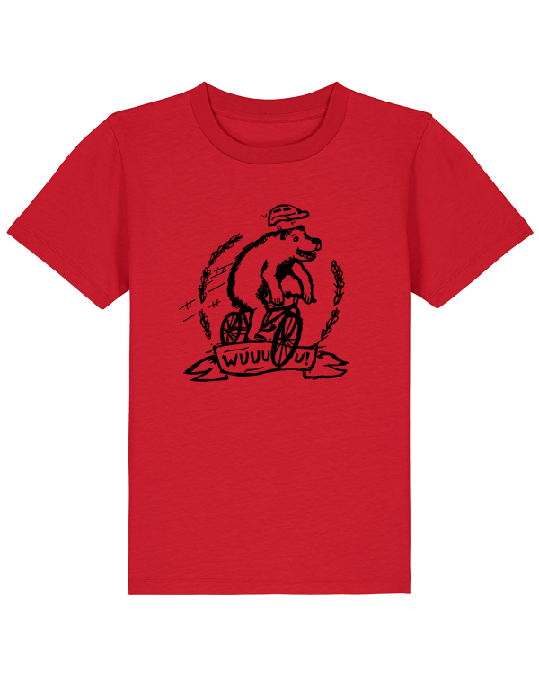 Bär, Radfaheren, Fahrrad, Mtb, Gravel, Rakete, Radtour, päfjes, Männer T-Shirt, Fair trade, Organic Cotton, Fair, Bio,