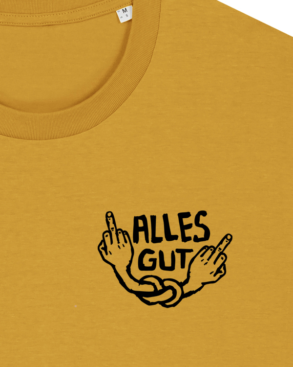 päfjes - "Alles Gut" mit Stinkefinger / Spruch  - Fair Wear Männer Bio T-Shirt