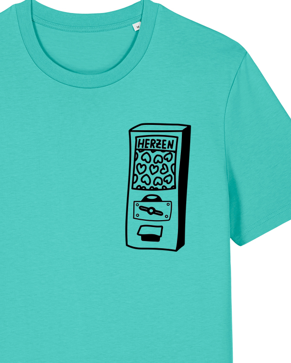 päfjes - Der Herzen Automat - Kaugummiautomat - Fair Wear Unisex Bio T-Shirt