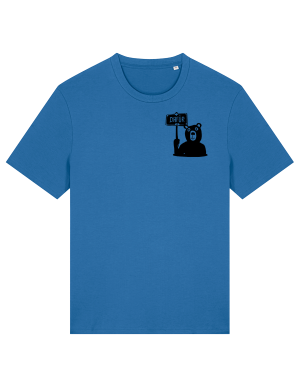 päfjes - Der Bär ist DAFÜR! Du auch?  - Fair Wear Männer Unisex Bio T-Shirt Siebdruck