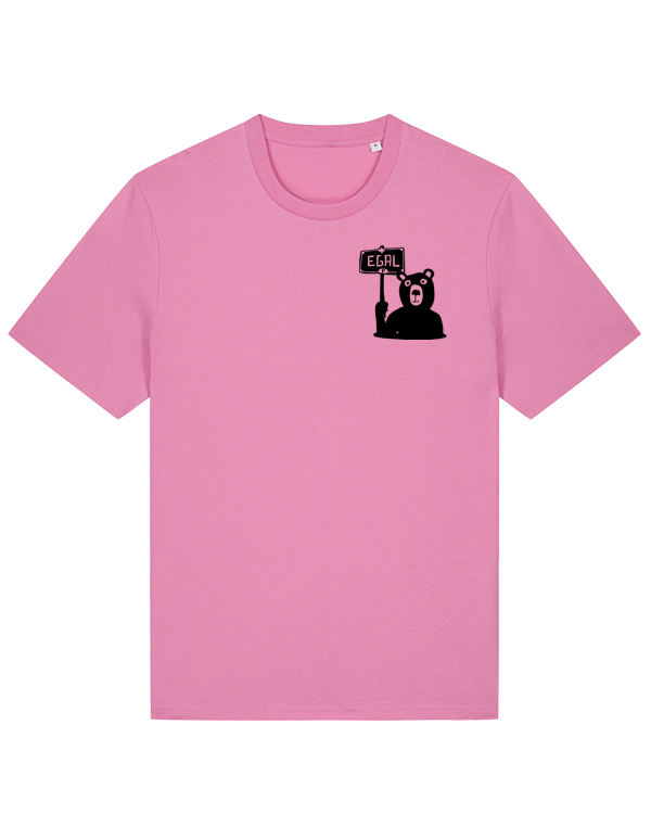 päfjes - Dem Bär ist es EGAL! Dir auch?  - Fair Wear Männer Unisex Bio T-Shirt Siebdruck