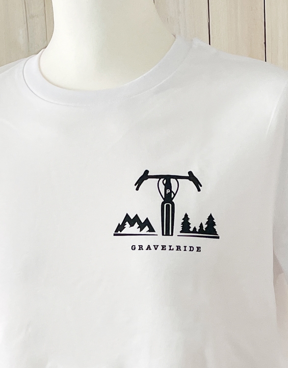 päfjes - Gravelride - Gravel Brust - Fair Wear Männer T-Shirt - White