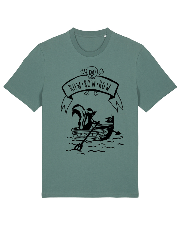 Piraten T-Shirt mit Stinktier | Fair Wear Unisex Männer Bio T-Shirt | päfjes