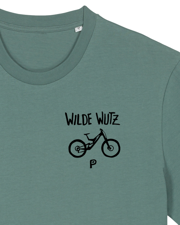 päfjes - Fully MTB Fahrrad - Die Wilde Wutz Brustdruck - Fair Wear Unisex T-Shirt