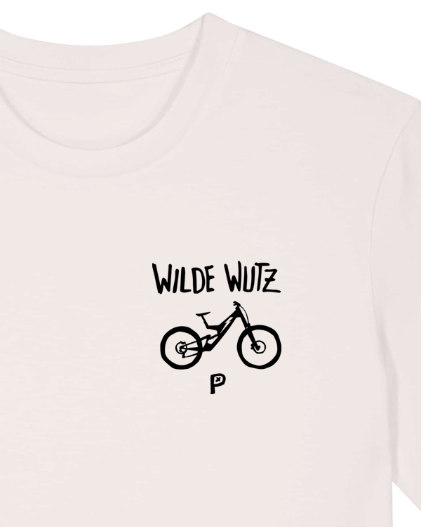 päfjes - Fully MTB Fahrrad - Die Wilde Wutz Brustdruck - Fair Wear Unisex T-Shirt