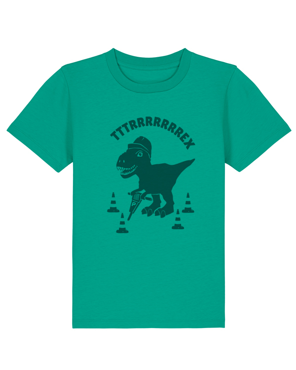 päfjes - Theo Tttrrrrex der Bauarbeiter Dino - Fair Wear Bio Kinder T-Shirt