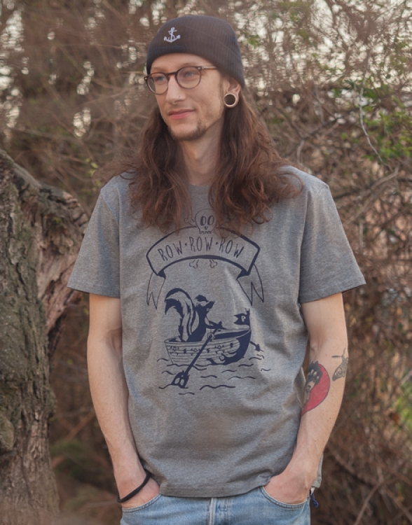 päfjes - Sven Stinktier der Pirat - Fair Wear Männer T-Shirt - Heather Grey