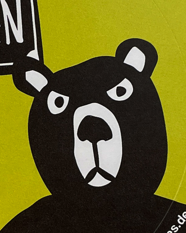 päfjes - der Dagegen-Bär - Sticker 5er Set - Lime