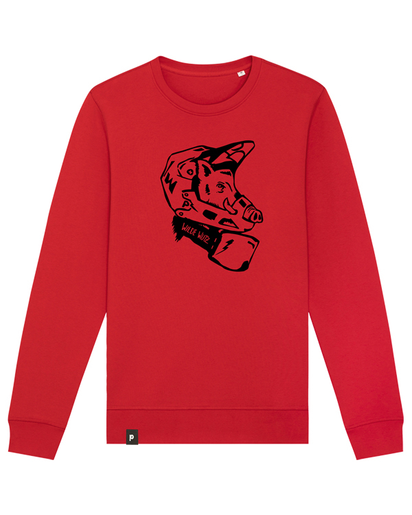 päfjes - Das Wildschwein "Die Wilde Wutz" Downhill / MTB - Fair Wear Unisex Sweater - 280