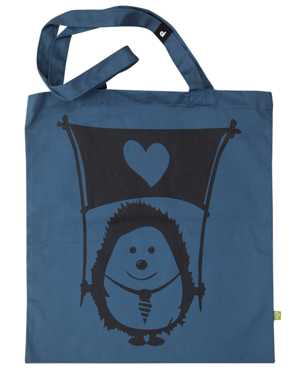 päfjes - Ingo Igel - Hält die Fahne der Liebe - Feste Baumwolltasche 340