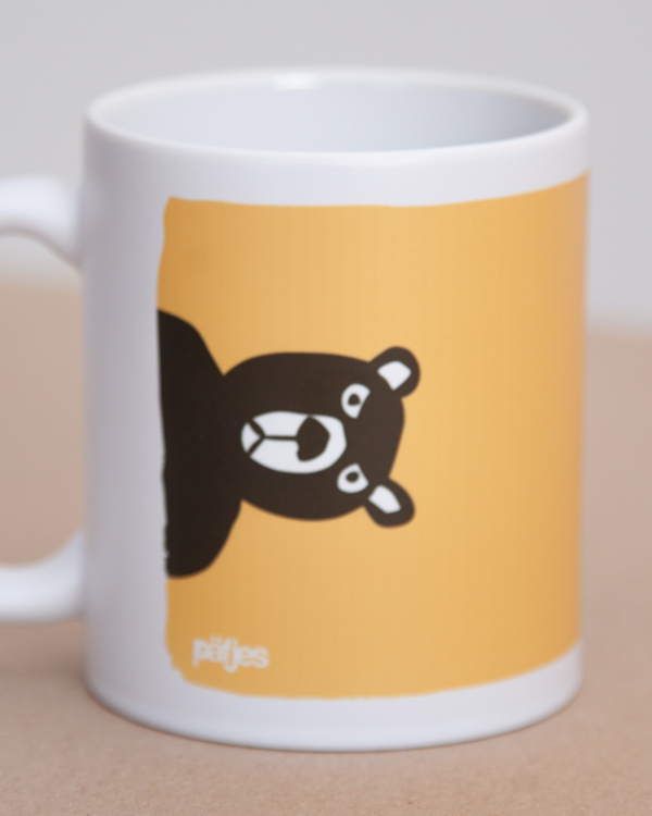 päfjes - Bär ist dagegen / Protest - Tasse - Gelb